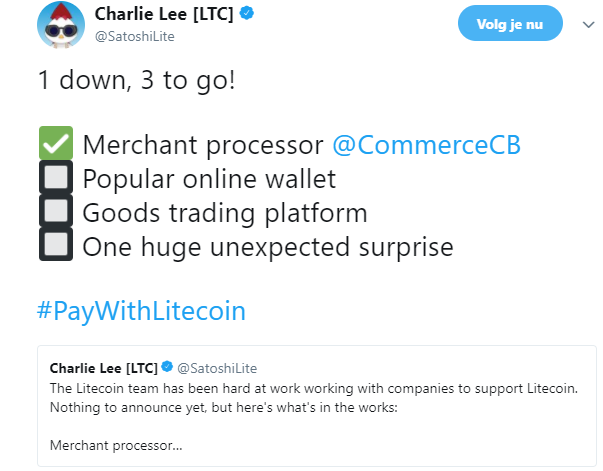Volg Charlie Lee samen met cryptobeginner.nl